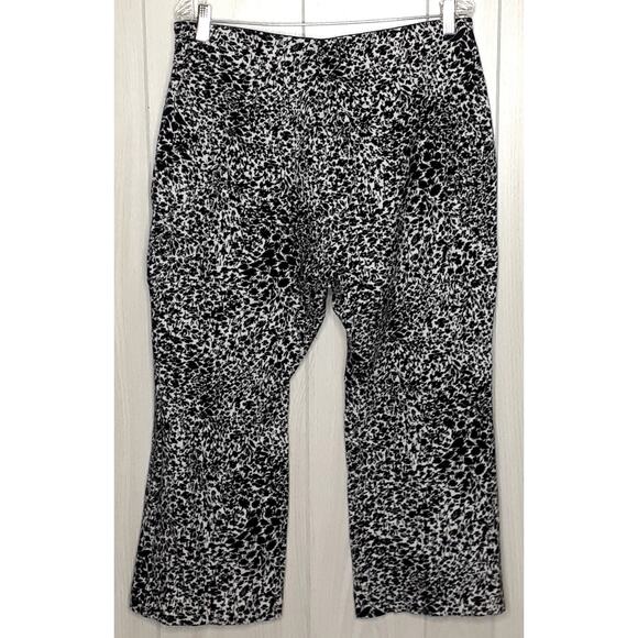 Anthropologie Maeve The Margot Black and White Kick Flare Cropped Pant Size 1X - Picture 3 of 6
